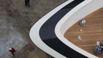 Bow of the 70 metre superyacht NUMPTIA by Rossi Navi
